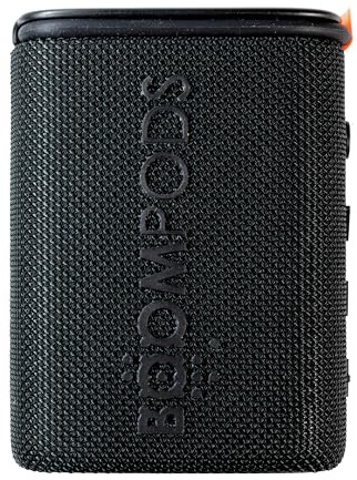 Boompods Beachboom Wasserdichter Bluetooth-Lautsprecher - Tragbarer IPX7 Mini Musikboxen mit 5 Stunden Akkulaufzeit, Selfie-AuslöSer & umweltfreundlichem Design, für Outdoor/Reisen/Dusche, Schwarz