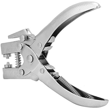 Pinza per Punzonatura Multifunzione Bonbela, Doppia Pinza Manuale in Acciaio per Punzonatura, Utensile Manuale con Bottoni da 100 Pezzi