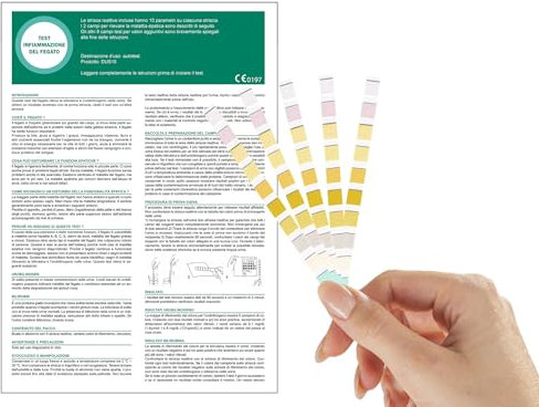 Test del Fegato One+Step 5 pezzi Rilevo l'infiammazione del Fegato I test della salute I Strisce reattive per le urine I Prevenzione