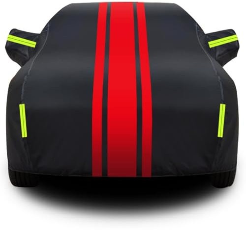 Telo Copriauto per Abarth 124 Spider Telo Copriauto da Esterno,Copertura per Auto all'aperto Protezione Completa Car Cover Fodera in cotone