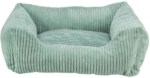 TRIXIE orthopädisches Hundebett Vital Jonna 100 x 70 cm – grau | Gelenkschonend durch viskoelastischen Schaum mit Memory-Effekt – für ältere Hunde, mit herausnehmbarem Wendekissen
