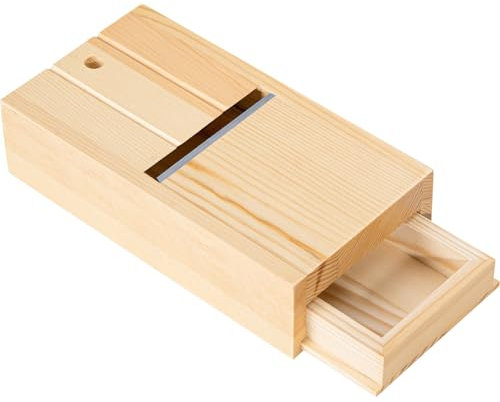 Rabot à savon en bois, rasoir à savon avec lame tranchante, boîte à tiroir de rasage pour la fabrication de savon à la main, outil de parage