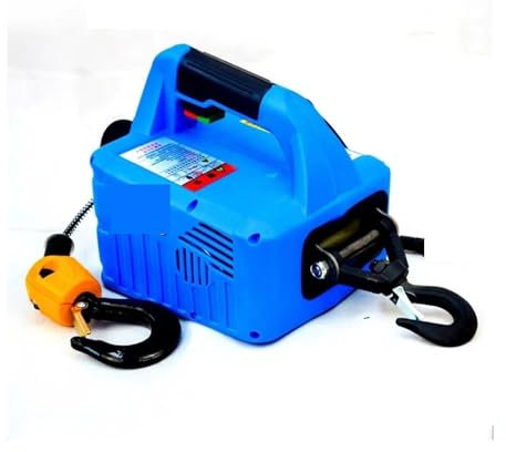 Montacarichi da Balcone, Verricello elettrico portatile, 500 kg 7,6 m Verricello elettrico portatile Argano a mano Blocco di trazione Fune in acciaio elettrico Fune di sollevamento Fune di traino,per
