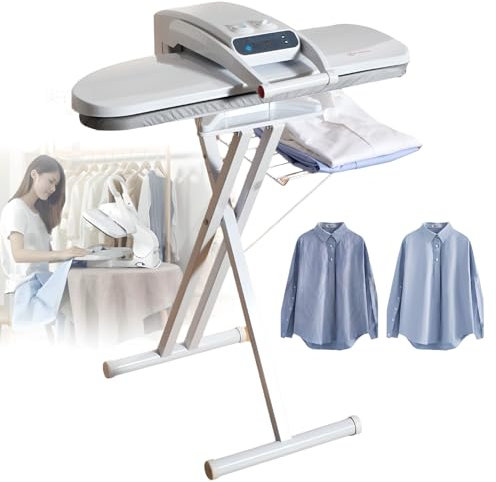 Pressa da Stiro a Vapore di Grandi Dimensioni con Supporto, Pressa da Stiro a Vapore da 1800 W, Area 800*310 Mm, Pressione 50 Kg, Pressa da Stiro da Tavolo con Controllo della Temperatura del Tessuto
