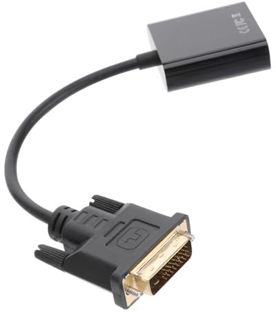 OSALADI Convertisseur Vidéo Dvi Mâle vers Vga Femelle Adaptateur Dvi vers Vga pour Écran PC Résolution