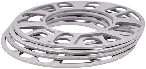 Distanziali Ruote Auto universale in lega di alluminio 4pcs 3mm 5mm 8mm 10mm ruota ruota spaziatori spessori set accessori for auto esterno(3mm)