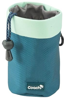Coachi Puppy & Mini Treat Pouch | Kordelzug-Verschluss, Sichere Befestigung, Clips für Gürtel, Taillenbund oder Tasche. Für Hundespaziergänge & Training