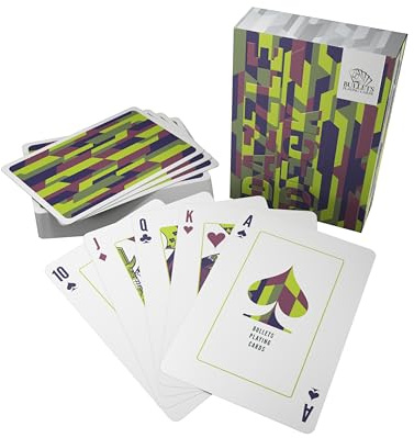 Bullets Playing Cards, Spielkarten, Dazzle Cards, Cardistry, 52 Blatt inkl. 2 Joker, Zauberkarten, (Grün)