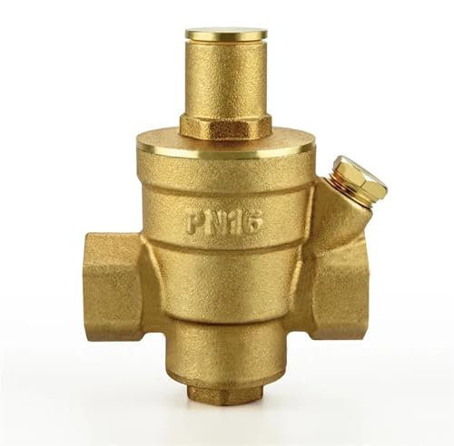 SynapSYA Druckminderer Wasser G 1/2 3/4 1 2 Messing Wasser Druck Reduzierung Aufrechterhaltung Ventil Regler Einstellbare Relief Ventil Gauge Wasserdruckminderer(DN50)