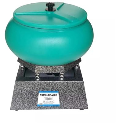 YXZKJZJ Buratto Vibrante Extra Large da 17 Pollici for lucidare Gioielli in Metallo e rifinire Perle, bagnate o asciutte per la Fusione di Metalli per Gioielli