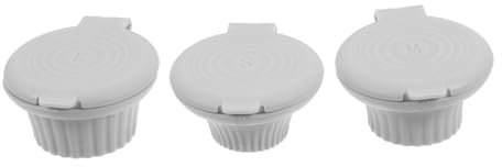 GLEAVI 3pcs Leakproof Inverted Bottle Caps for Shampoo and Liquid Soap Replacement Tops for Travel Gym Versatile Squeeze Caps for Bottles Grey