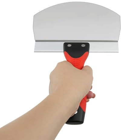 Orivin Paleta de 6.5 pulgadas para paneles de yeso y yeso. Paleta de acero inoxidable para yeso. Ideal para limpiar pintura, mortero y masilla.