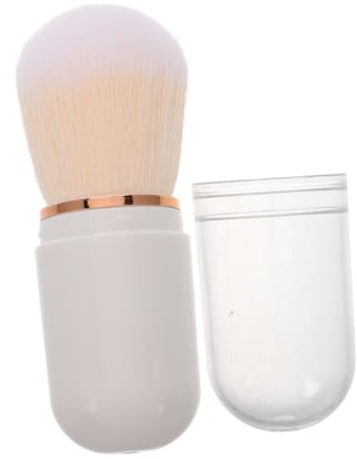 FOMIYES Mini Retrattile per Viaggi Spazzola per Blush Compatta e Portatile Brush per Fondotinta Polvere Strumento Versatile per Viaggio Design e