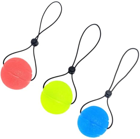 Veemoon 3 Stück-pack Stressbälle aus Tpe und Nylon für Hand und Fingerrehabilitation Reißfest mit Sensorischem Auslass für Büroangestellte und Musiker zur Therapie und Zufällige Farbe