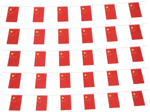 Kisangel 1 Ensemble Mini Fanions Chinois Drapeaux Nationaux Décoratifs pour et Festivals Décoration Intérieure et Extérieure pour Événements et Célébrations