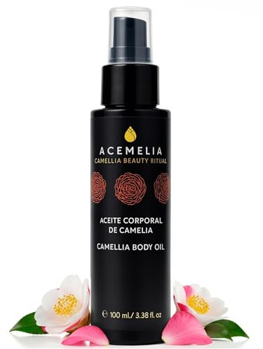 ACEMELIA| Bio-Kamelien Körperöl – Premium Body Oil 100 ml |Professionelles Entspannungs-Massageöl |Verwendet in renommierten Spas, Thermalbädern und Kosmetikinstituten | Vegan
