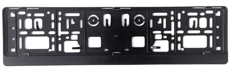 Javoryxh Soporte para Matrícula Europea Adaptador De Montaje Marco Parachoques Marco PP Negro Accesorio Matrícula