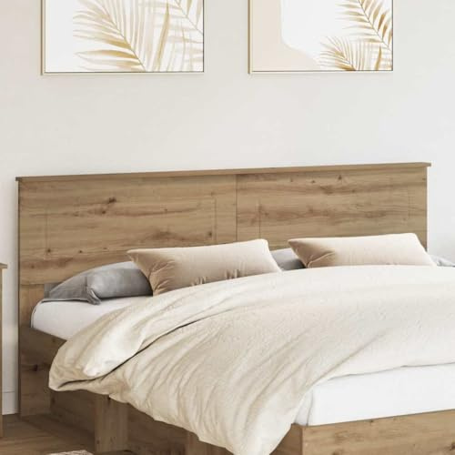 QJBSAVVA Kopfteil 180 cm Artisan-Eiche Holzwerkstoff Modernes Design 183 x 7 x 100 cm Robust und Langlebig für Schlafzimmer Jugendzimmer und Gästezimmer