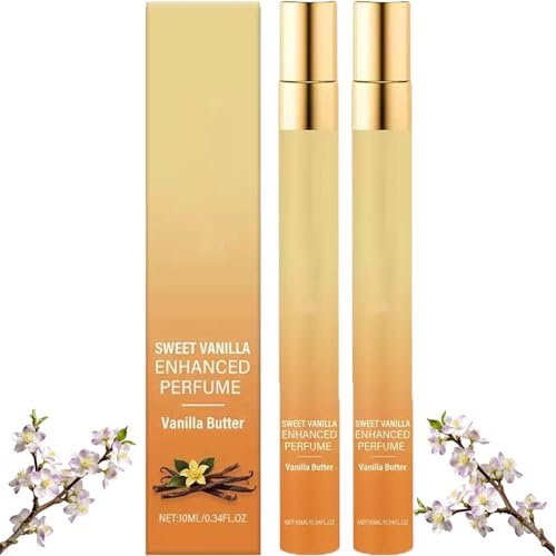 Perfume de vainilla para mujer, aceite perfumado de vainilla, aerosoles corporales para mujeres, spray corporal y para el cabello, tamaño de viaje, spray de aceite perfumado. (2 unidades)