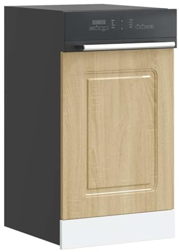 GeenYuu Kalmar Sonoma - Tapa para lavavajillas (45 x 1,5 x 67 cm, duradero, fácil de limpiar, protege lavavajillas versátil para muebles de cocina y frentes de lavavajillas)