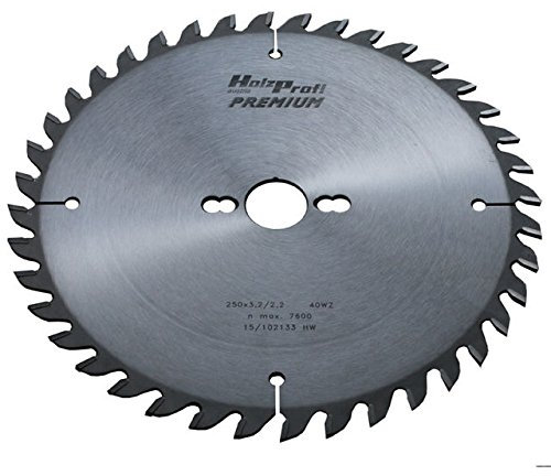 Holzprofi Hartmetall Kreissägeblatt - 3,2 mm x 30 mm | Flachzahn | Sägeblatt zum Nuten, präzise Zuschnitte, Quer-/Längsschnitte in Holz & Edelhölzer | mit Kombinebenlöchern (40 Zähne)