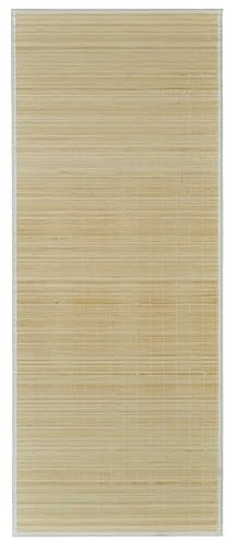 vidaXL Teppich Bambus 160x230cm Natur Bambusteppich Läufer Wohnzimmerteppich