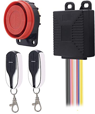BlueFire Upgraded Motorcycle Security Kit Alarm System Engine Start Arming Disarming Anti-Hijacking Cutting Off Remote