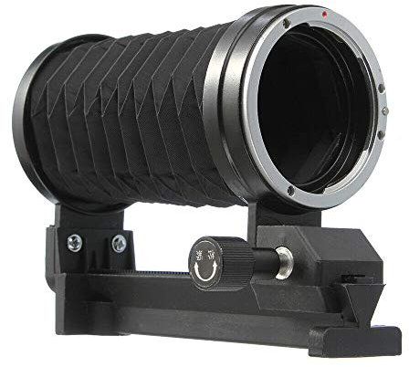 FOTGA Macro Extension Balgengerät Faltenbalg Objektiv mit Single Rail Slider für Canon EOS EF EF-S Bajonett-Kamera 5D Mark IV, 5D Mark III II, 1Ds 200D 7D 6D, 90D 80D 70D 77D 850D 760D 750D 1500D DSLR