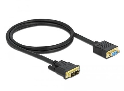 DeLOCK Cable DVI 12+5 macho a VGA hembra 1 m