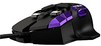 Swiftpoint Tracer Wired Gaming Mouse: 13 Programmable Buttons, 2 Pressure Sensors, Side Buttons, 12000 DPI, Mechanical Switches, Onboard Memory, 16 Game Profiles, RGB, Purple/Black for PC & Mac Gamers