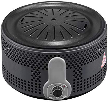 Camping Barbecue à Charbon 13.4 Barbecue sans fumée Barbecue amovible Ventilateur électrique Forme ronde Portable charbon de charbon de charbon de charbon de charbon antiadhégique enflammé un charbon