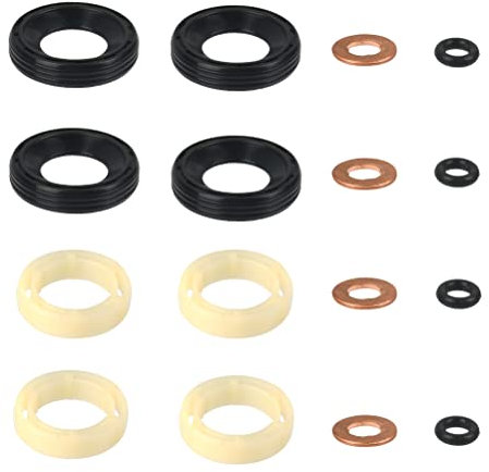 Sello de Inyector 1.6 HDI, 16Pzs Kit de Arandelas OctBird Sellos de Inyector Diésel, Juntas Tóricas de Inyector Diésel Protectores de Juntas Tóricas Compatibles con Citroen, Compatibles con Peugeot