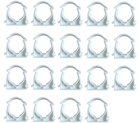 HLIWS 19 Piezas Diámetro interior 32 mm Abrazadera de Manguera,PPR Abrazaderas de Tubo diámetro único,Aplicar a Mangueras de Seguridad, Tuberías,etc