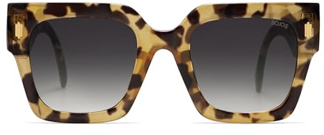 SOJOS Gafas de sol para mujer, grandes, vintage, retro, cuadradas, marco de cateye, protección UV400, clásicas, modernas, rectangulares, de gran tamaño, SJ2194, extra-large