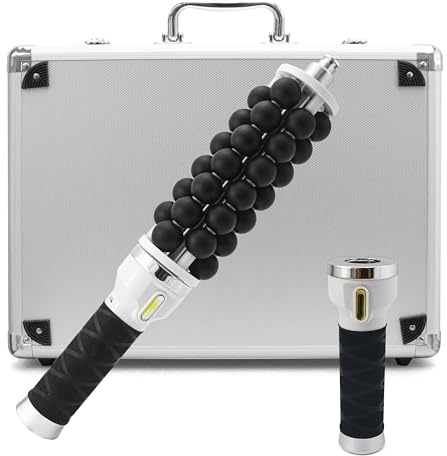 Máquina rodante de microvibración, masajeador corporal portátil, cuidado de la salud, calma el dolor de hombros y cuello, uso doméstico, Elizia ETCRO02 (plateado)