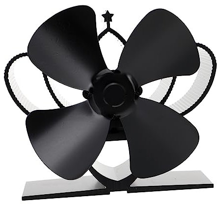 LIFKOME 1pc Heat Powered Fireplace Fan Silent Fan for Burning Stove Efficient Heat Circulation for Log Burners Electric Fireplaces No Batteries Required Room Comfort