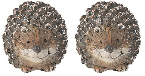 Ideen mit Herz Deko-Figur Igel | 7,5cm hoch, 6cm breit, 5,5cm tief | 2 Stück