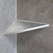 Dalsys Etagère de douche 205 x 205mm Argent, à carreler, angle, inox anticorrosion