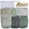 Nora's Nursery Morning Dew Stoffwindeln, 7 Stück, mit 7 Einsätzen und 1 Nassbeutel, wasserdichter Bezug, waschbar, wiederverwendbar und Einheitsgröße, verstellbare Taschenwindeln für Neugeborene und