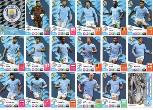 Panini Premier League 2024 2025 Manchester City Base Team Cards