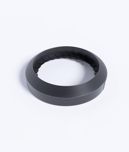 Flexible Lawn Edging Border, 20 m Black, 7.5 cm High,Garden Edging Border With Heavy Duty Stakes,Landscape Edging,Flower Bed Edge,Fence,Edging,Garden Path Edging,Lawn Edging Ideas (Black, 20 m)