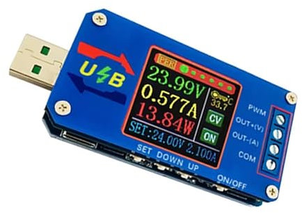REITINGE USB Voltages Regulator 5V To 12V Voltmeter Ammeter Coulomb Meter Signals Generator With Digital Display For Project
