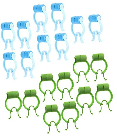 TOVINANNA Pinzas Nasales Para Detener Hemorragias 20 Piezas Azul y Verde Clips Para Tapón Nasal Fijación Cómoda Antideslizante Uso Doméstico y Respiración