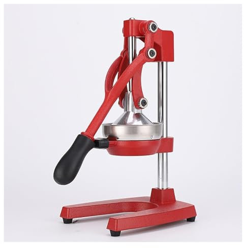 Exprimidor de cítricos Profesional, Manual, para Frutas Grandes, como Naranja y limón (C: Rojo)