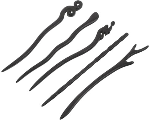 HONITANO 5 Pezzi Forcine Per Capelli Vintage Bastoncini Per Capelli Cinesi Vintage Asiatici In Legno