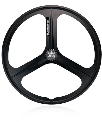 SXSHEYS 700C 3-Speichen-Laufradsatz für Citybikes mit Fixie-Schaltung, Mag-Felgen, 100 x 120 mm Vorder-/Hinterräder, V-Bremse