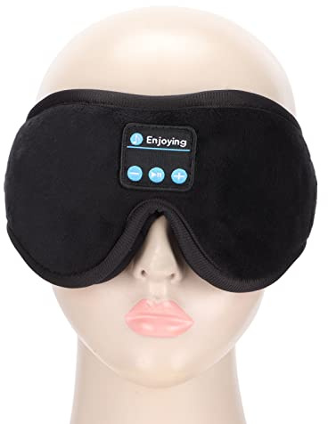 Diyeeni Schlafmaske mit Bluetooth 5.0-Kopfhörern, Kabellose Schlafkopfhörer, 3D-konturierter Komfort und Integriertes Mikrofon, HiFi-Sound-Lautsprecher Zum Schlafen, 10 Stunden