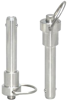 1pc Perno di sgancio rapido a pulsante, perno di bloccaggio con testa a sfera in acciaio inossidabile, Diametro 5mm, Lunghezza di serraggio 25mm