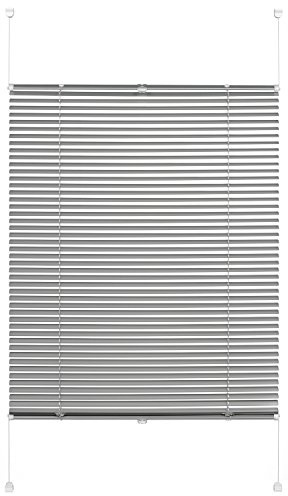 GARDINIA Alu-Jalousie zum Klemmen, Sicht-, Licht- und Blendschutz, Alle Montage-Teile inklusive, Alu-Jalousie Easy Move, Silber, 70 x 130 cm (BxH)
