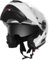 Casque Moto Modulable Homme ECE Homologué-YEMA YM-925 Casque Scooter Femme Adulte Double Visière-Blanc-XL